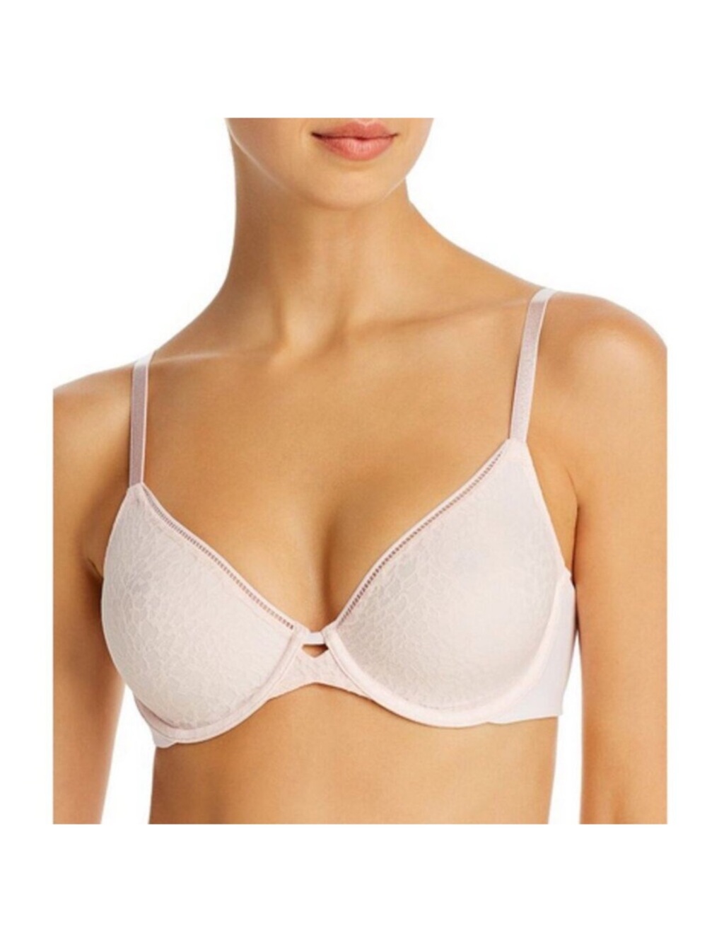 Calvin Klein Seductive Comfort Running Leopard Demi Bra Size 44DDD Pink QF5390